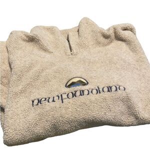 Newfoundland unisex size medium fleece 1/4 zip hoodie purchased on trip